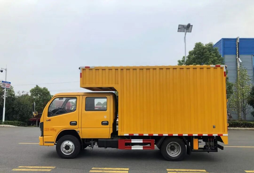 東風多利卡藍牌雙排座檢修車圖片4